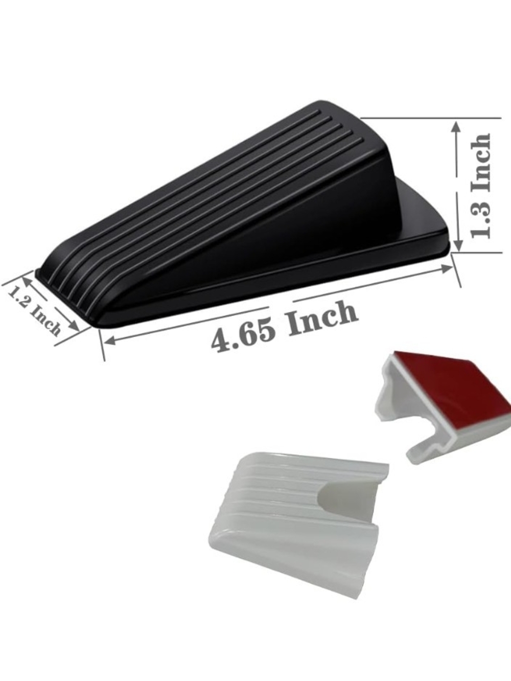 Set of Black and White Door Wedges (4-Pack) - Picture 2 of 6